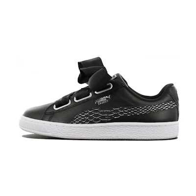 (W) Puma Basket Heart Oceanaire 'Black'
