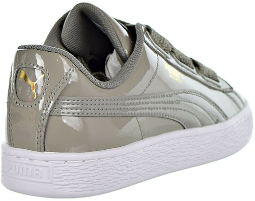 (W) Puma Basket Heart Charol Plateado/Gris 363073-12 Shop (W) Puma Basket Heart Charol Plateado/Gris 363073-12