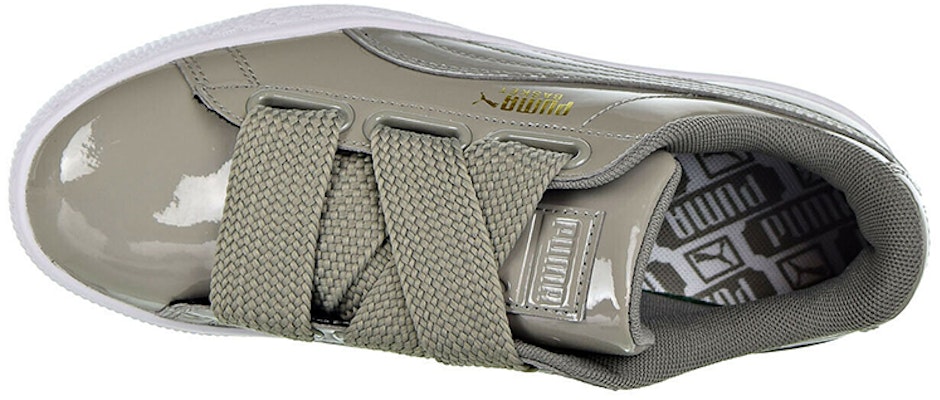 (W) Puma Basket Heart Charol Plateado/Gris 363073-12 Purchase (W) Puma Basket Heart Charol Plateado/Gris 363073-12