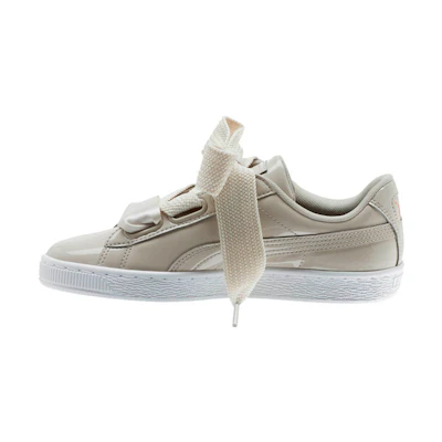 (W) Puma Basket Heart Patent 'Silver Grey'
