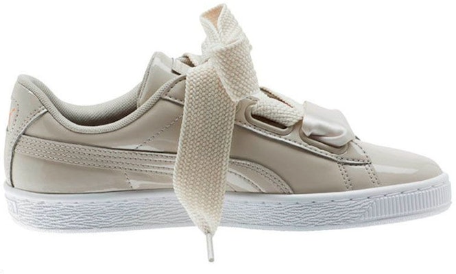 (Women) Puma Basket Heart Patent 'Silver Grey' 363073-22 Order (Women) Puma Basket Heart Patent 'Silver Grey' 363073-22