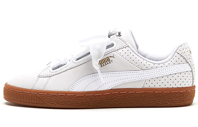 (W) Puma Basket Heart Perf Gum 'White'