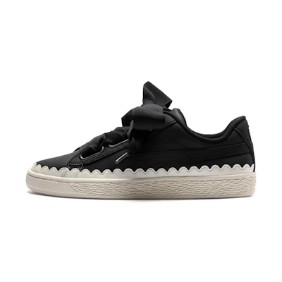 (W) Puma Basket Heart Scallop 'Black'