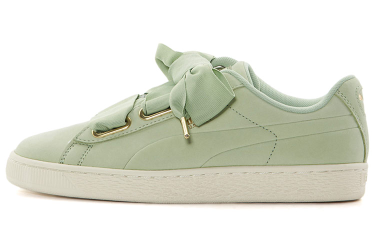 (W) Puma Basket Heart Shoes Green