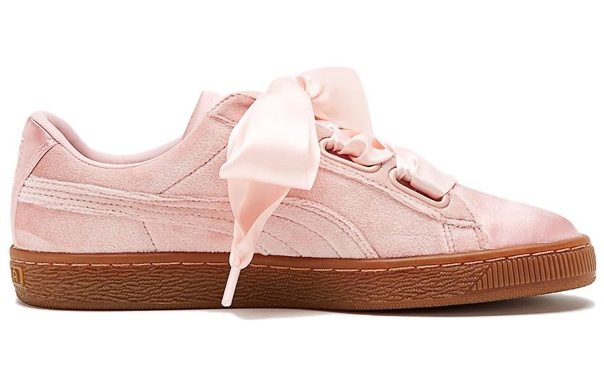 Order PUMA籃球心VS 絲絨蝴蝶結 復古 休閒 板鞋 女款 粉色