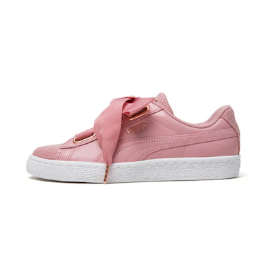 (W) Puma Basket Heart Woven Rose Wns