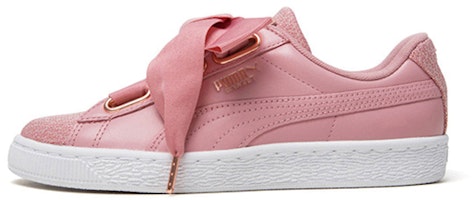 (Women) Puma Basket Heart Woven Rose Wns 369649-01 (Women) Puma Basket Heart Woven Rose Wns 369649-01