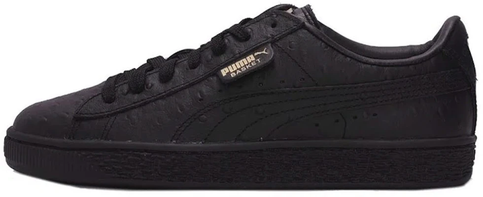 (W) Puma Basket Sneakers Kulit Burung Unta Hitam 366727-01 Buy (W) Puma Basket Sneakers Kulit Burung Unta Hitam 366727-01