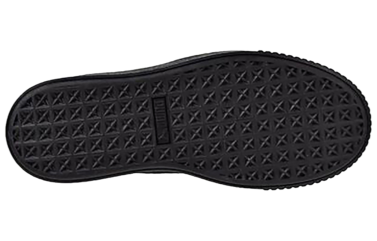 (W) Puma Basket Platform Casual Sneakers 'Black' 圖 5