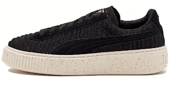 (Women) Puma Basket Platform Casual Sneakers 'Khaki Black' 364090-01 (Women) Puma Basket Platform Casual Sneakers 'Khaki Black' 364090-01