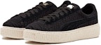 Lookbook (W) Kasut Santai Puma Basket Platform 'Khaki Hitam' 364090-01