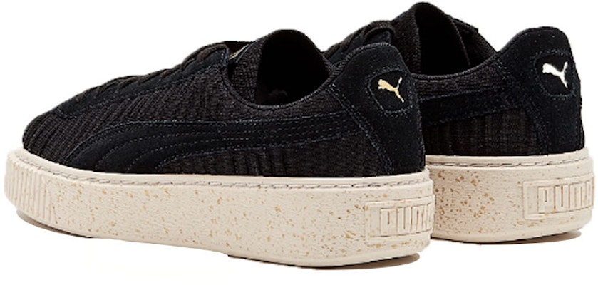 (Women) Puma Basket Platform Casual Sneakers 'Khaki Black' 364090-01 Shop (Women) Puma Basket Platform Casual Sneakers 'Khaki Black' 364090-01
