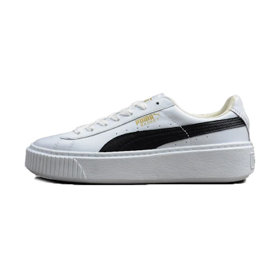 (W) Puma Basket Platform 'Black White'