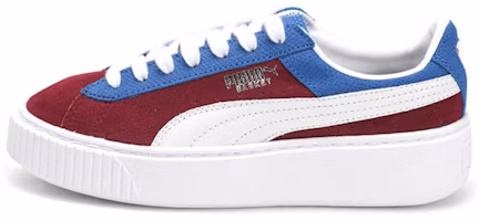 (Women) Puma Basket Platform 'Color Blocked - Cabernet True Blue' 365709-01 (Women) Puma Basket Platform 'Color Blocked - Cabernet True Blue' 365709-01