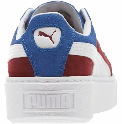 (W) Puma Basket Platform 'Color Blocked - Merah Anggur Biru Asli' 365709-01 Shop (W) Puma Basket Platform 'Color Blocked - Merah Anggur Biru Asli' 365709-01