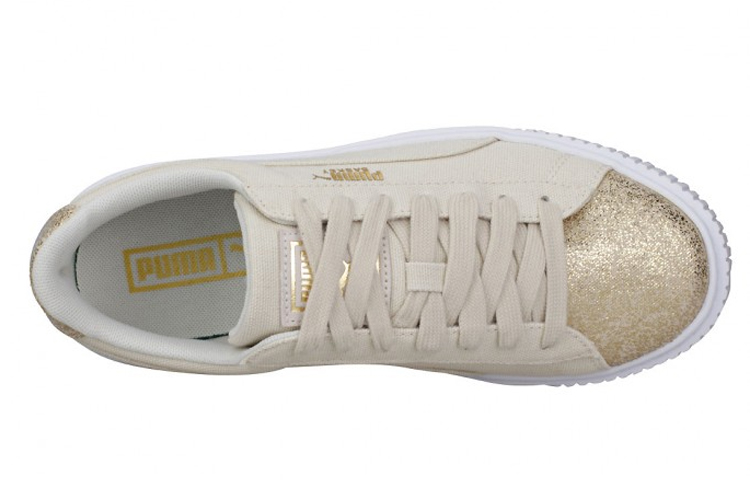 Lookbook (W) Puma Basket Platform 'Crema y' 366494-01