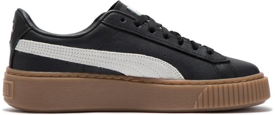 (W) プーマ バスケット プラットフォーム L ブラック 394369-02 Order (W) プーマ バスケット プラットフォーム L ブラック 394369-02