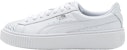 (W) Puma Basket Platform Ocean Leisure Kasut Luncur Putih 366442-02