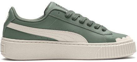 (W) 푸마 바스켓 플랫폼 스캘럽 그린/화이트 366723-01 Order (W) 푸마 바스켓 플랫폼 스캘럽 그린/화이트 366723-01