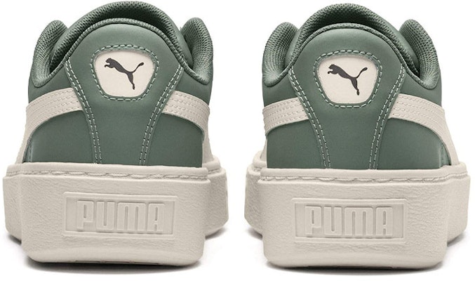 (W) 푸마 바스켓 플랫폼 스캘럽 그린/화이트 366723-01 Shop (W) 푸마 바스켓 플랫폼 스캘럽 그린/화이트 366723-01