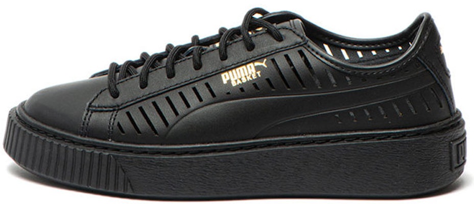 (Women) Puma Basket Platform Summer Casual Shoes Black 365190-02 Buy (Women) Puma Basket Platform Summer Casual Shoes Black 365190-02