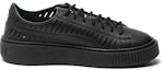 Order (W) Puma Basket Platform Kasut Santai Musim Panas Hitam 365190-02