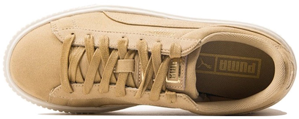 (W) Puma Basket Platform Cv 'Wheat White' Cokelat Putih 365623-02 Purchase (W) Puma Basket Platform Cv 'Wheat White' Cokelat Putih 365623-02