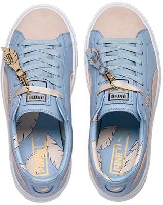 (Women) Puma Basket Platform Coach 'White Blue Brown' 366364-01 Lookbook (Women) Puma Basket Platform Coach 'White Blue Brown' 366364-01