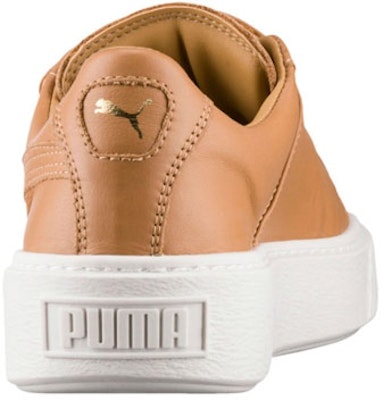 Puma basket platform khaki on sale