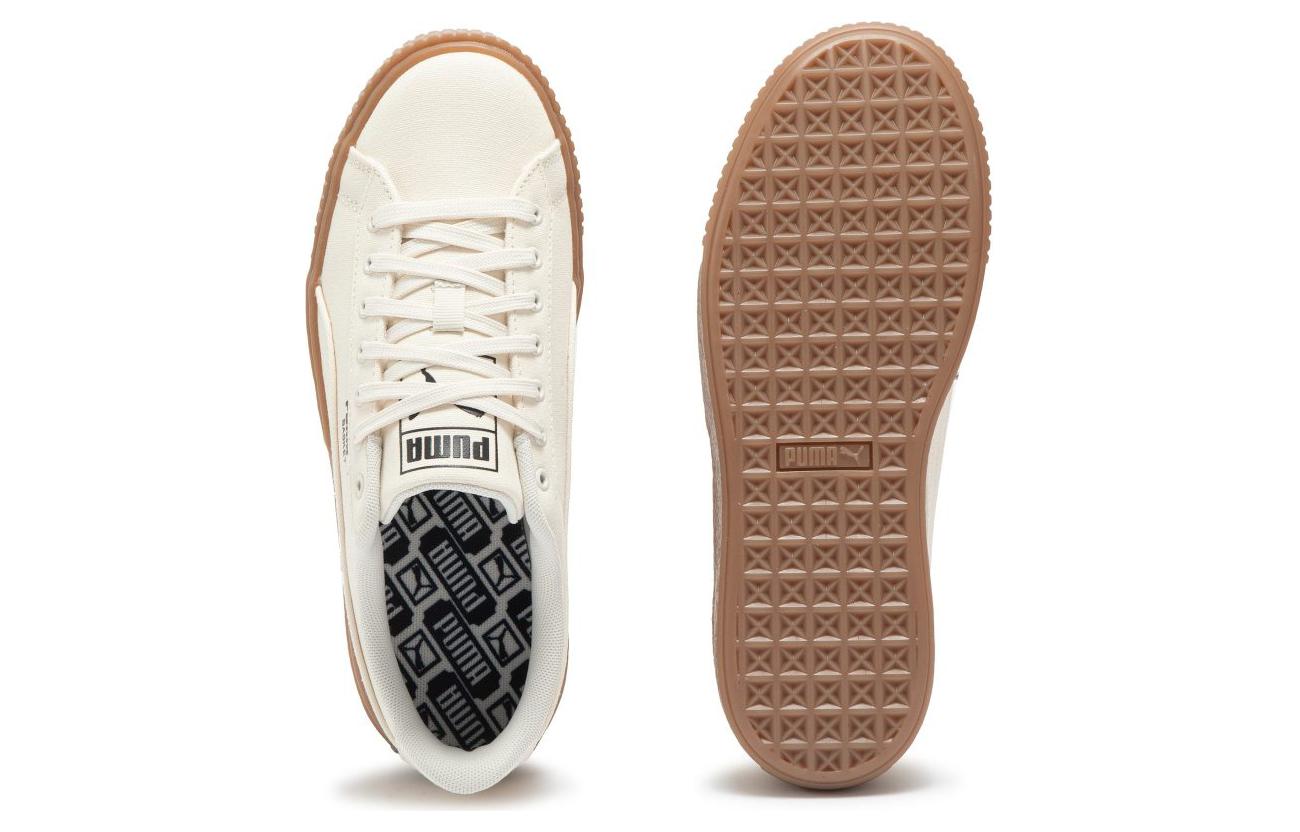 Details for PUMA Basket Platform Canvas 防滑 低筒 帆布鞋 女款 米色
