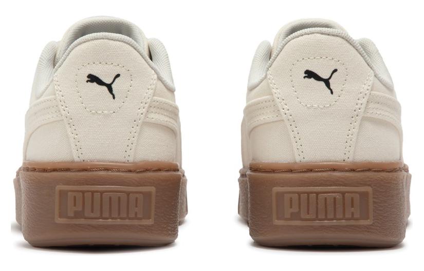 Sizing PUMA Basket Platform Canvas 防滑 低筒 帆布鞋 女款 米色