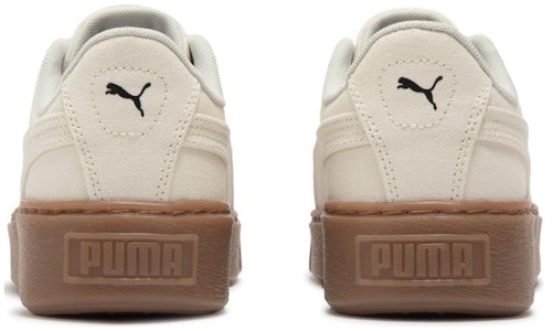 PUMA Basket Platform Canvas 防滑 低筒 帆布鞋 女款 米色 Sizing PUMA Basket Platform Canvas 防滑 低筒 帆布鞋 女款 米色