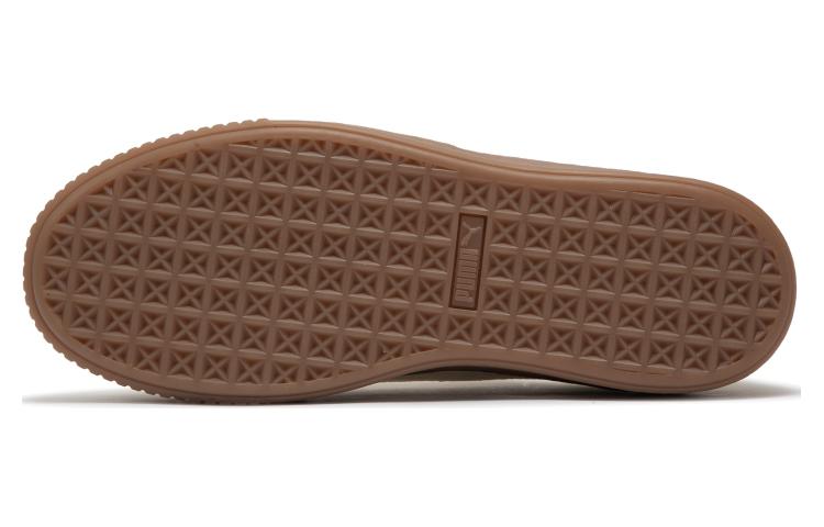 Cheap PUMA Basket Platform Canvas 防滑 低筒 帆布鞋 女款 米色
