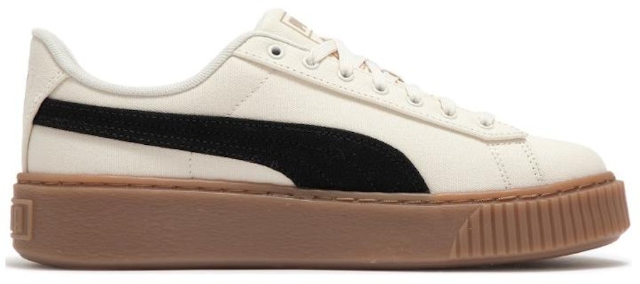 (Women) Puma Basket Platform Canvas 'Beige Black' 399251-01 Order (Women) Puma Basket Platform Canvas 'Beige Black' 399251-01