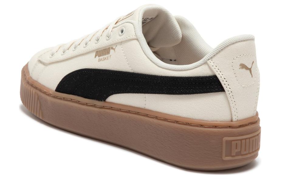 Purchase (W) Puma Basket Platform Lona 'Beige Negro' 399251-01