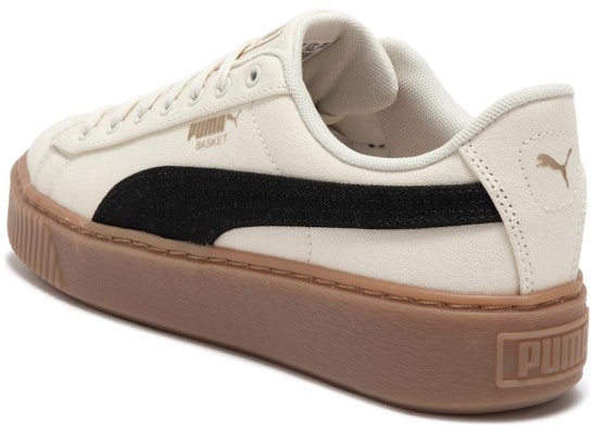 (Women) Puma Basket Platform Canvas 'Beige Black' 399251-01 Purchase (Women) Puma Basket Platform Canvas 'Beige Black' 399251-01