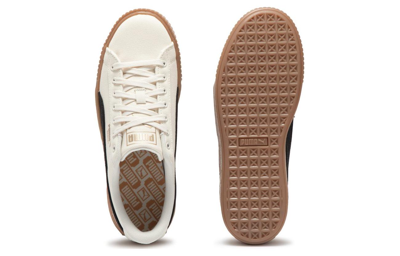 Details for (W) Puma Basket Platform Lona 'Beige Negro' 399251-01