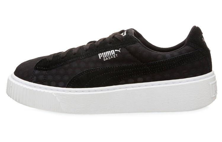 Buy (W) 彪马 Basket Platform 休闲运动鞋 黑白配色 364102-01