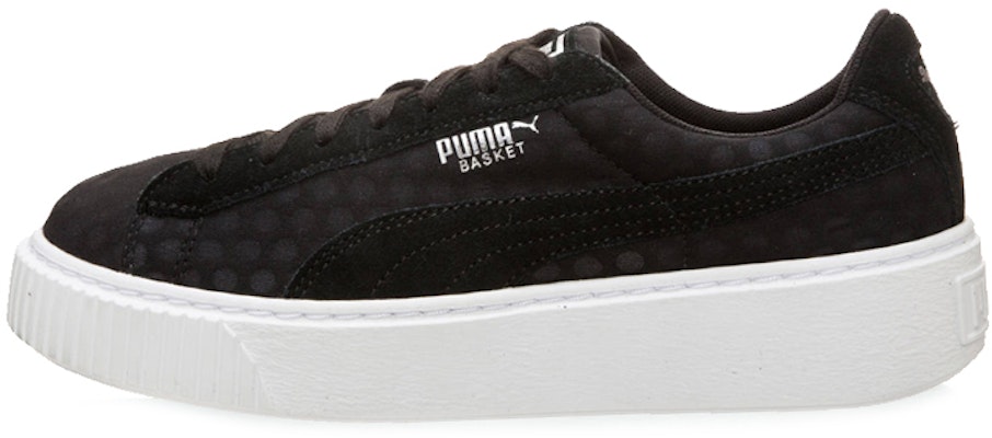 (Women) Puma Basket Platform Casual Sneakers Black/White 364102-01 Buy (Women) Puma Basket Platform Casual Sneakers Black/White 364102-01
