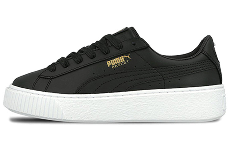 (Women) Puma Basket Platform Core 'Black Gold'  364040-03