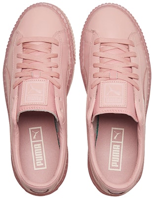(W) Puma Basket Platform Core Sepatu Papan Rendah Pink 364040-09 Shop (W) Puma Basket Platform Core Sepatu Papan Rendah Pink 364040-09
