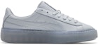 Order (W) Puma Basket Platform Core Biru Muda/Perak Kasut Lembut Rendah 364040-10