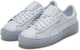 (W) Puma Basket Platform Core Biru Muda/Perak Kasut Lembut Rendah 364040-10