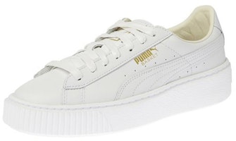 (Women) Puma Basket Platform Core 'White Gold' 364040-04 (Women) Puma Basket Platform Core 'White Gold' 364040-04