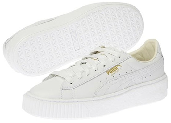 (Women) Puma Basket Platform Core 'White Gold' 364040-04 Lookbook (Women) Puma Basket Platform Core 'White Gold' 364040-04