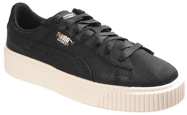 (Women) Puma Basket Platform CV Low-Top Casual 'Black Balance' 365623-01 Shop (Women) Puma Basket Platform CV Low-Top Casual 'Black Balance' 365623-01