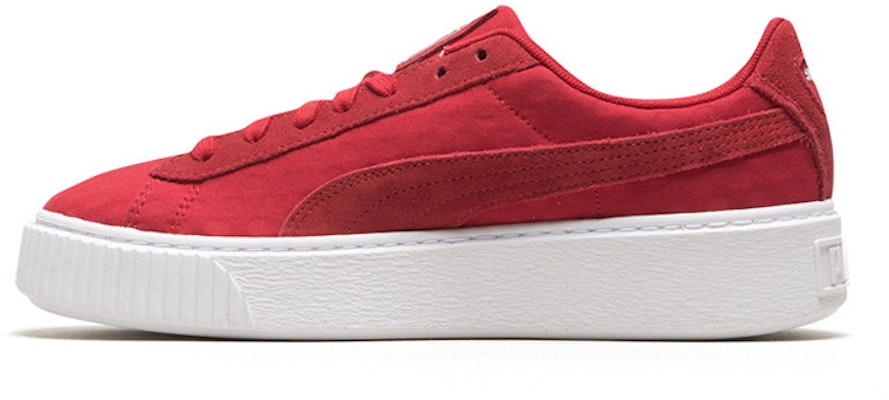 (Women) Puma Basket Platform DE Casual Sneakers Red/White 364102-03 Buy (Women) Puma Basket Platform DE Casual Sneakers Red/White 364102-03