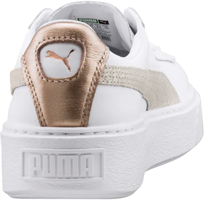 (W) Puma Basket Platform Euphoria RG 'Putih Abu Emas' 366814-02 Details for (W) Puma Basket Platform Euphoria RG 'Putih Abu Emas' 366814-02