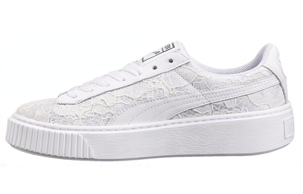 Buy (Women) Puma Basket Platform FO 'Lace - White'  364091-01