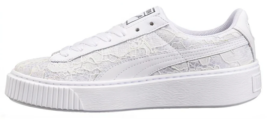 (Women) Puma Basket Platform FO 'Lace - White' 364091-01 Buy (Women) Puma Basket Platform FO 'Lace - White' 364091-01